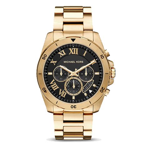 mk black gold watch|mk watch men black.